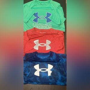 Under Armour Kids' Red, Green, and Blue Graphic Tees